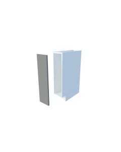 Madal väljatõmmatav köögikapp (ilma sisuta), 20-29 cm