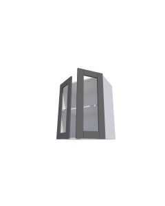 1 klaasukse ja 2 vaheriiuliga, 60-69 cm