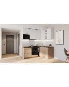 Elinda nurgaga köögikomplekt 132×222 cm 