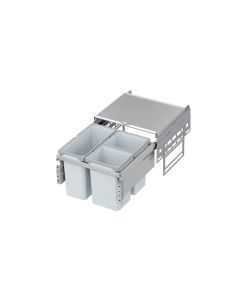 3-ämbriline tõmmatav prügikastimehhanism 500 mm kappi (VS ENVI Space) - hall