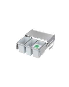 4-ämbriline tõmmatav prügikastimehhanism 800 mm kappi (VS ENVI Space) - hall