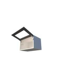 Seinakapp üles avaneva klaasuksega 35×90–99 cm – elegantne ja valgusküllane köögikapp