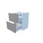 Põrandakapp 2 sahtliga, 60-69 cm