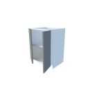 Põrandakapp 2 ukse ja vaheriiuliga, 90-99 cm