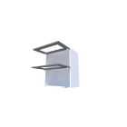 Seinakapp 2 ülesse avaneva klaasuksega, kõrgus 71 cm